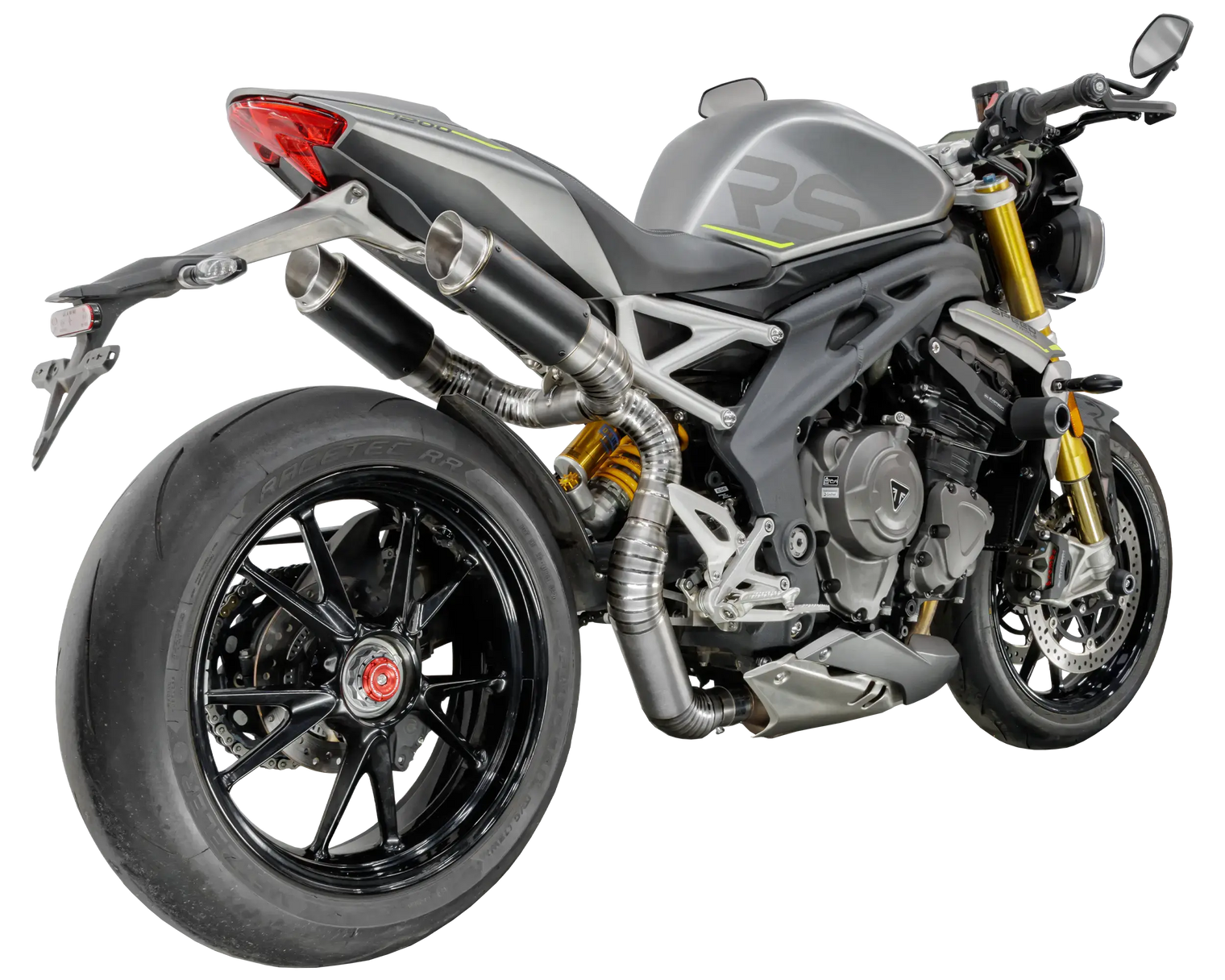 Triumph Speed Triple 1200 RS 2021-2024 GP-R1 Titanium under-seat exhaust system Pro-Race exhaust systems