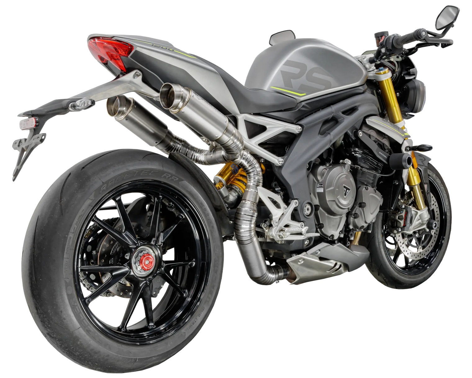 Triumph Speed Triple 1200 RS 2021-2024 GP-R3 Titanium under-seat exhaust system Pro-Race exhaust systems