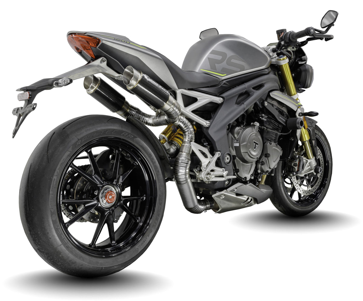 Triumph Speed Triple 1200 RS & RX 2025-2026 GP-R1 slip-on exhaust (Under-Seat System) Pro-Race exhaust systems