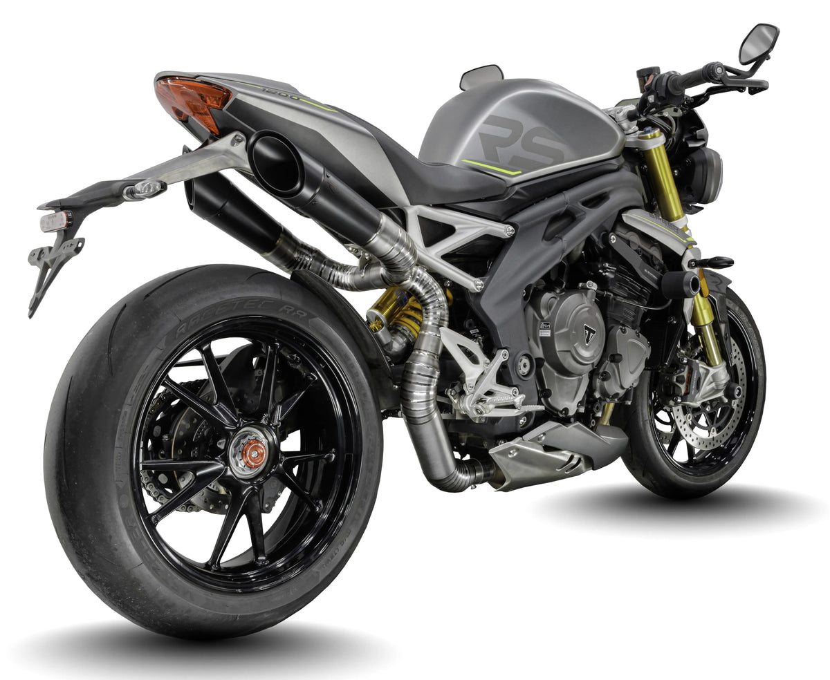 Triumph Speed Triple 1200 RS & RX 2025-2026 GP-R4C slip-on exhaust (Under-Seat System) Pro-Race exhaust systems