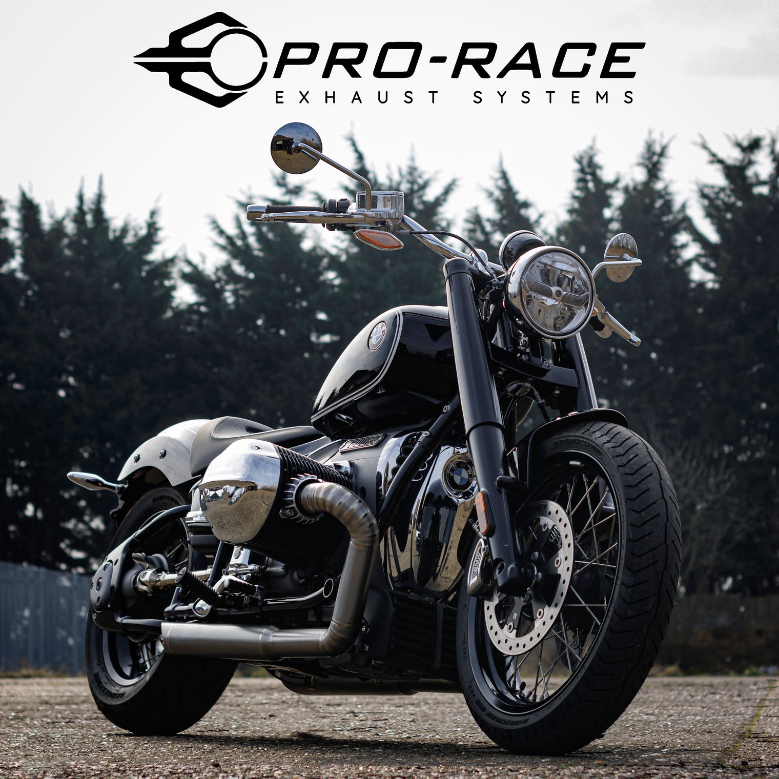 BMW R18 2020-2024 SR-1 Full titanium Pie-cut SR-1 Exhaust System Pro-Race exhaust systems