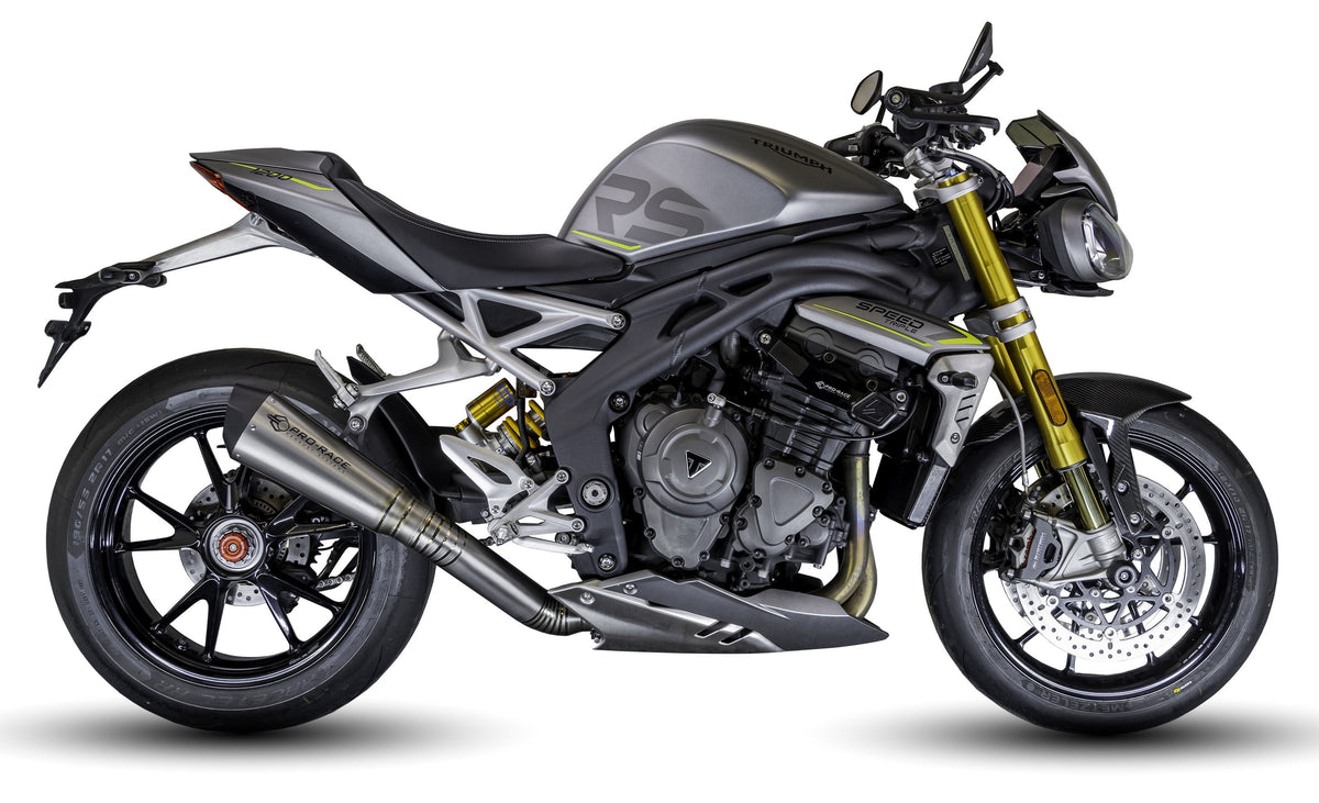 Triumph Speed Triple 1200 RS & RX 2025-2026 EVO-XC Titanium slip-on exhaust Pro-Race exhaust systems