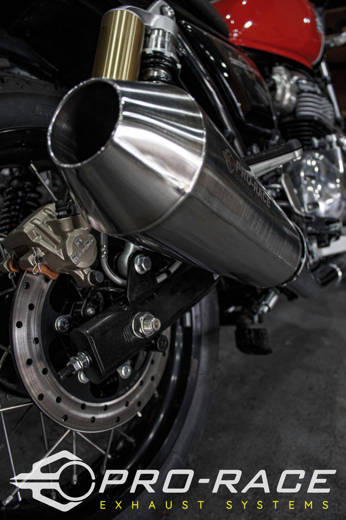 Royal Enfield continental GT 650 2019-2023 CR-1 slip-on exhaust Pro-Race exhaust systems