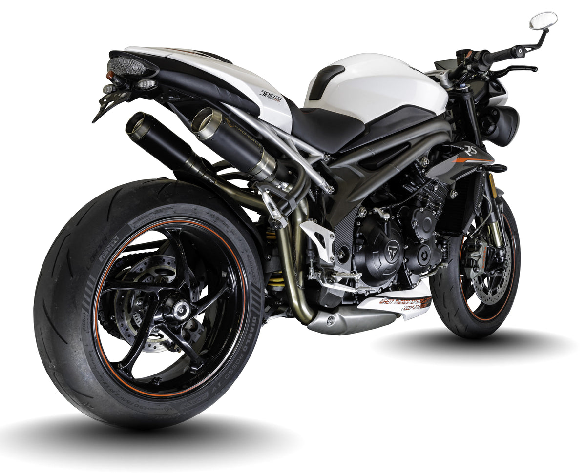 Triumph Speed Triple 1050 S & RS 2016-2020 GP-R2 Titanium slip-on exhausts Pro-Race exhaust systems