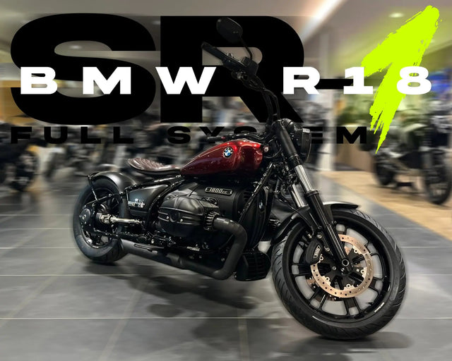 Full Pie-Cut Titanium SR-1 Exhaust System for the BMW R18 - Now available in Ceramic Black!