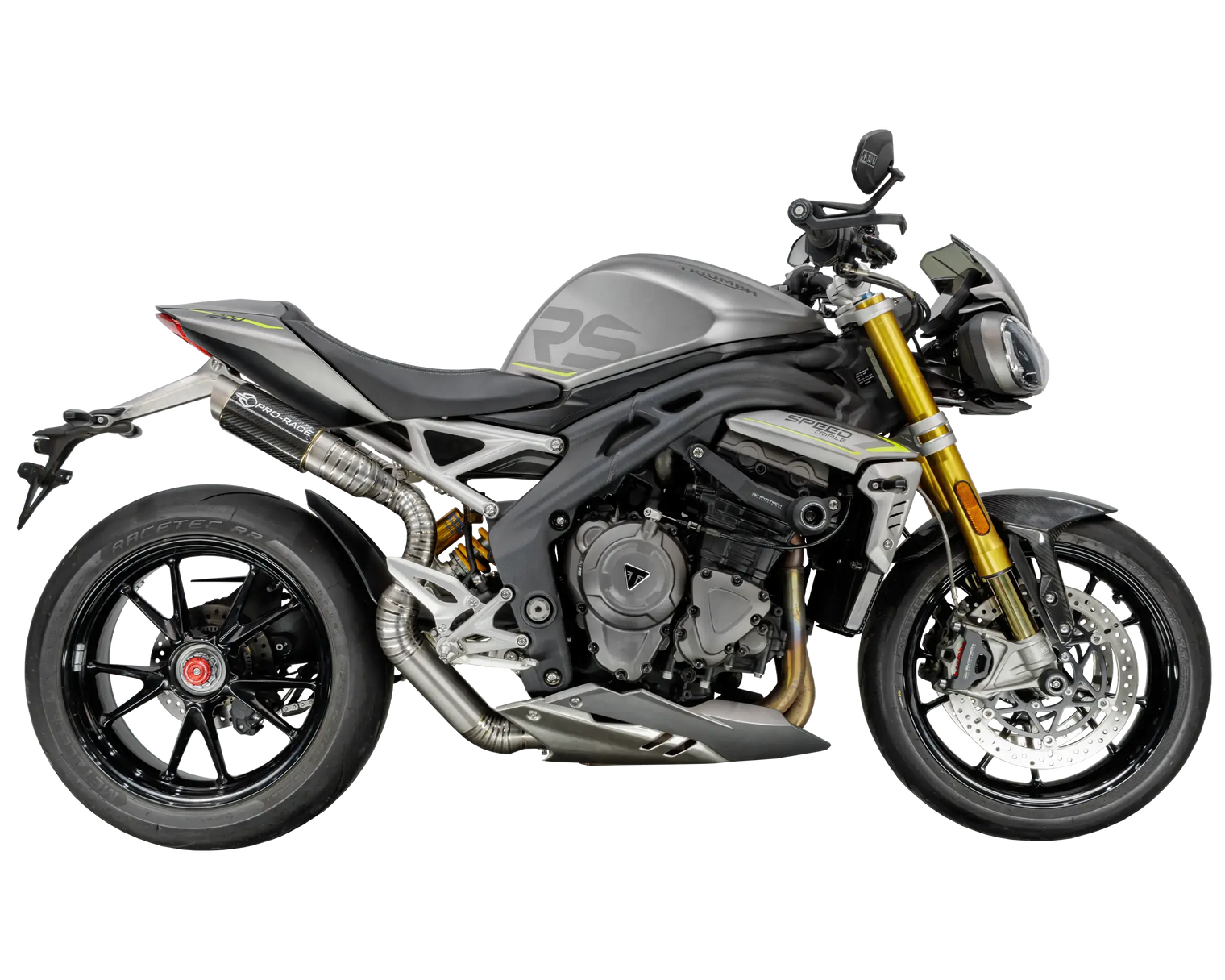 Triumph Speed Triple 1200 RS 2021-2024 GP-R1 Titanium under-seat exhaust system Pro-Race exhaust systems