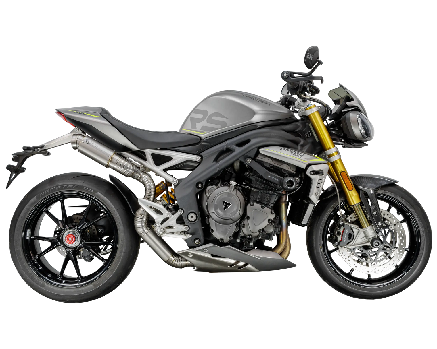 Triumph Speed Triple 1200 RS 2021-2024 GP-R3 Titanium under-seat exhaust system Pro-Race exhaust systems