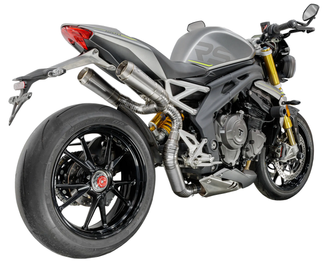 Triumph Speed Triple 1200 RS 2021-2024 GP-RC1 Titanium under-seat exhaust system Pro-Race exhaust systems