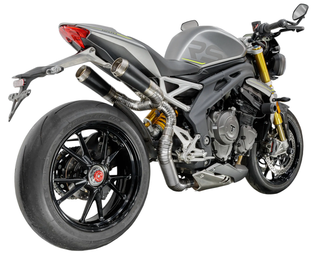 Triumph Speed Triple 1200 RS 2021-2024 GP-RC1 Titanium under-seat exhaust system Pro-Race exhaust systems