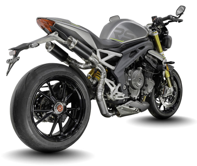 Triumph Speed Triple 1200 RS & RX 2025-2026 GP-R1 slip-on exhaust (Under-Seat System)  Pro-Race exhaust systems