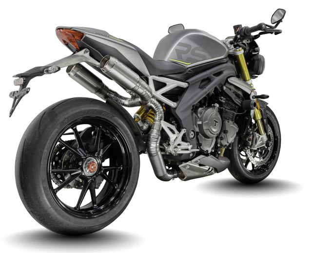 Triumph Speed Triple 1200 RS & RX 2025-2026 GP-R2 slip-on exhaust (Under-Seat System)  Pro-Race exhaust systems
