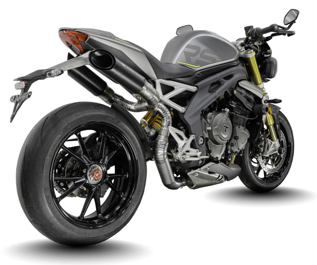 Triumph Speed Triple 1200 RS & RX 2025-2026 GP-R4 slip-on exhaust (Under-Seat System)  Pro-Race exhaust systems