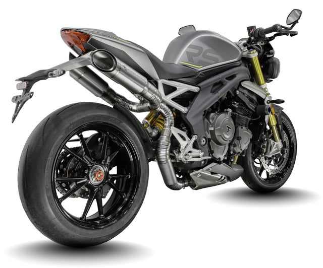 Triumph Speed Triple 1200 RS & RX 2025-2026 GP-R4 slip-on exhaust (Under-Seat System)  Pro-Race exhaust systems