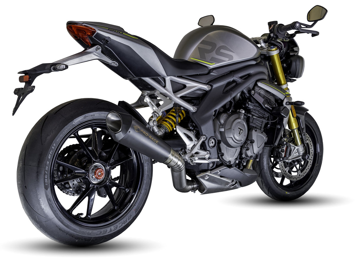 Triumph Speed Triple 1200 RS & RX 2025-2026 EVO-RC Titanium slip-on exhaust  Pro-Race exhaust systems