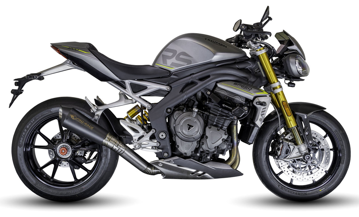 Triumph Speed Triple 1200 RS & RX 2025-2026 EVO-RC Titanium slip-on exhaust  Pro-Race exhaust systems
