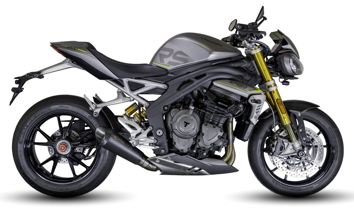 Triumph Speed Triple 1200 RS & RX 2025-2026 EVO-RC Titanium slip-on exhaust (Low Mount)  Pro-Race exhaust systems