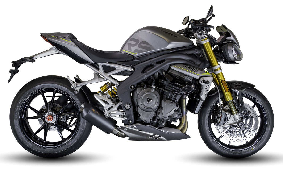 Triumph Speed Triple 1200 RS & RX 2025-2026 EVO-X Titanium slip-on exhaust (Low Mount)  Pro-Race exhaust systems