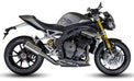 Triumph Speed Triple 1200 RS & RX 2025-2026 EVO-X Titanium slip-on exhaust  Pro-Race exhaust systems