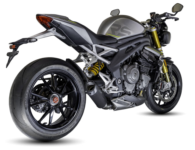 Triumph Speed Triple 1200 RS & RX 2025-2026 EVO-X Titanium slip-on exhaust (Low Mount)  Pro-Race exhaust systems