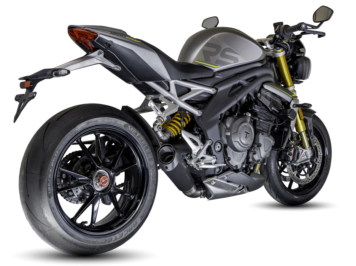 Triumph Speed Triple 1200 RS & RX 2025-2026 EVO-XC Titanium slip-on exhaust (Low Mount)  Pro-Race exhaust systems