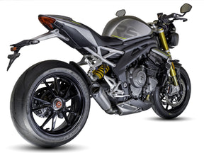 Triumph Speed Triple 1200 RS & RX 2025-2026 EVO-XC Titanium slip-on exhaust (Low Mount)  Pro-Race exhaust systems