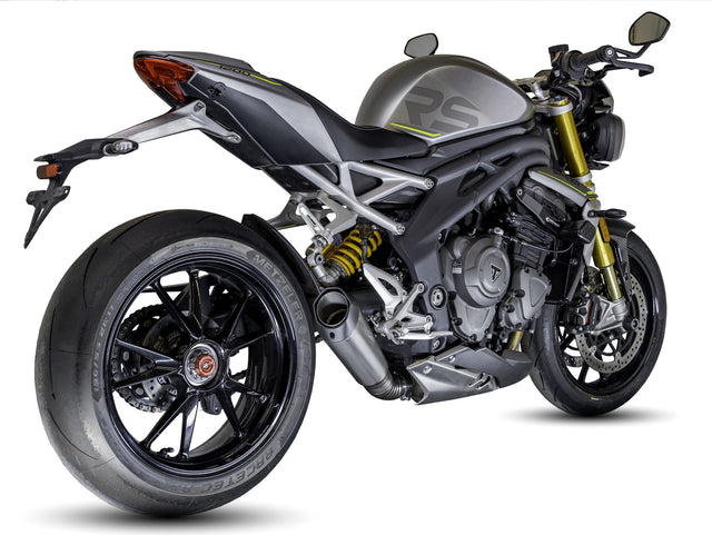 Triumph Speed Triple 1200 RS & RX 2025-2026 EVO-XC Titanium slip-on exhaust (Low Mount)  Pro-Race exhaust systems