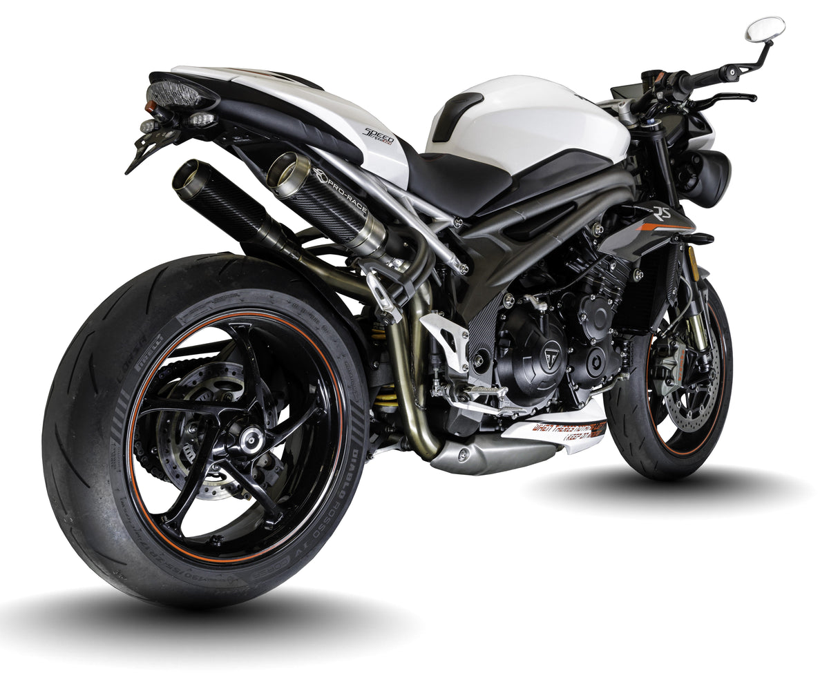 Triumph Speed Triple 1050 S & RS 2016-2020 GP-R2 Titanium slip-on exhausts  Pro-Race exhaust systems