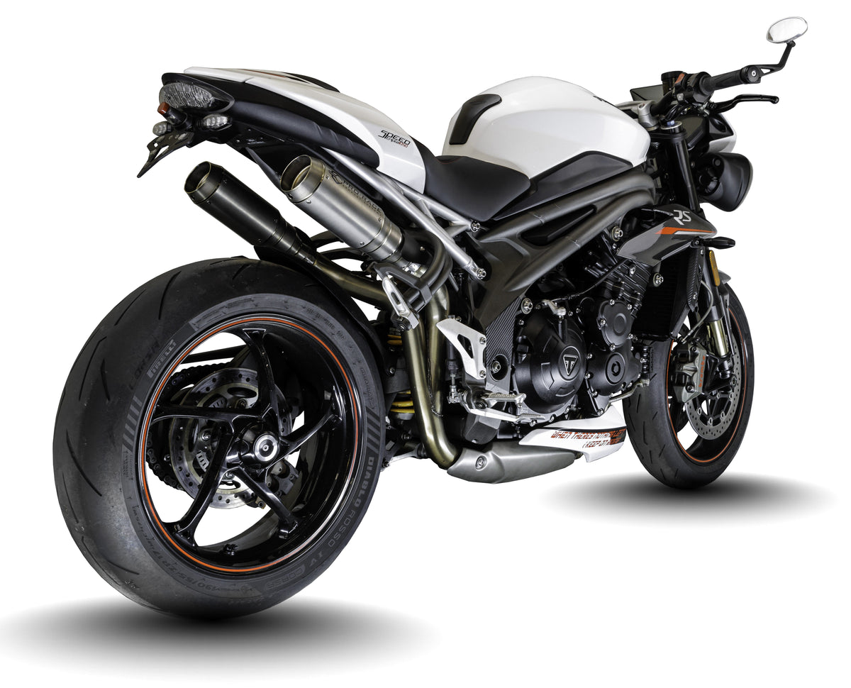 Triumph Speed Triple 1050 S & RS 2016-2020 GP-R2 Titanium slip-on exhausts  Pro-Race exhaust systems